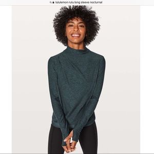 Lululemon Morning Miles Long Sleeve 6 teal